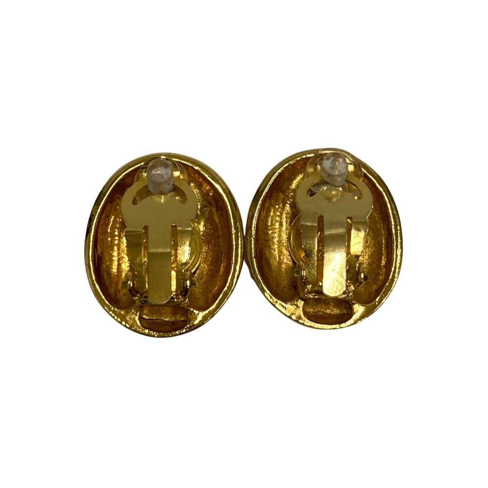 CHANEL Authentic Vintage Gold Earrings - Picture 3 of 5